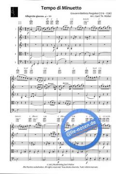 Tempo di Minuetto von Giovanni Battista Pergolesi (Download) 