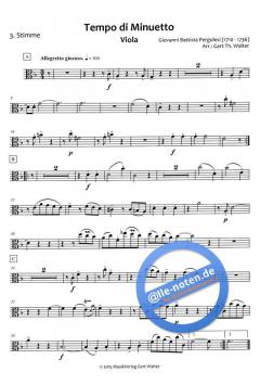 Tempo di Minuetto von Giovanni Battista Pergolesi (Download) 