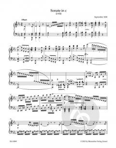 Sonate für Klavier c-Moll D 958 von Franz Schubert im Alle Noten Shop kaufen