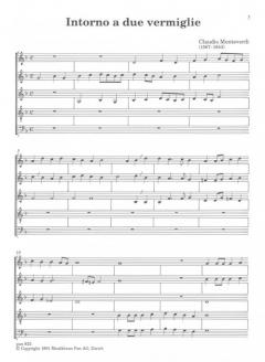 Tre Madrigali a cinque voci (Claudio Monteverdi) 