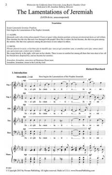 The Lamentations Of Jeremiah von Richard Burchard (Download) 