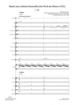 Musik zum Ernst-Lubitsch-Stummfilm 'Das Weib des Pharao' von Eduard Künneke 