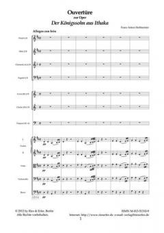 Ouvertüre zur Oper 'Der Königssohn aus Ithaka' von Franz Anton Hoffmeister 
