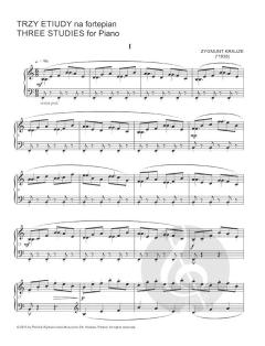 Drei Studien von Zygmunt Krauze für Klavier im Alle Noten Shop kaufen