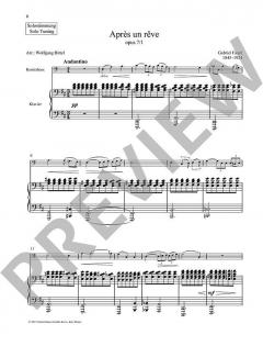 Après un rêve op. 7/1 von Gabriel Fauré 