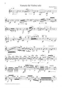 Fantasie für Violine solo von Manfred Weiss im Alle Noten Shop kaufen