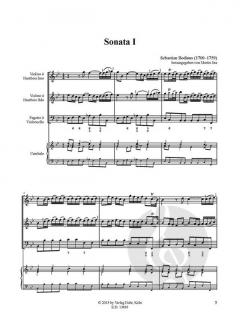 Sonata I Es-Dur von Sebastian Bodinus 