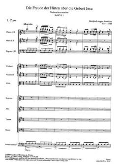 Die Freude der Hirten über die Geburt Jesu von Gottfried August Homilius 