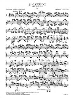 24 Capricci von Niccolò Paganini 