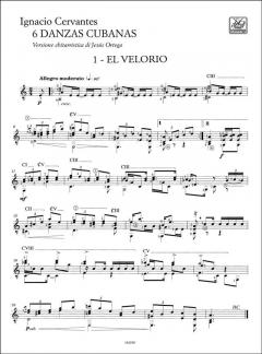 6 Danzas Cubanas von Ignacio Cervantes 