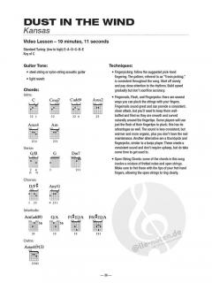 Dust in the Wind & 9 More Fingerpicking Classics 