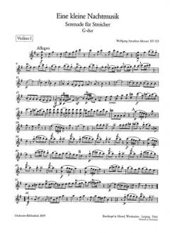 Eine kleine Nachtmusik von Wolfgang Amadeus Mozart 