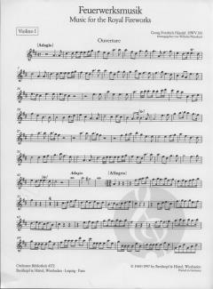 Feuerwerksmusik von Georg Friedrich Händel 