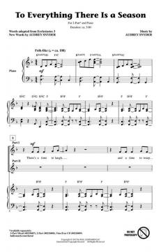 To Everything There Is A Season von Audrey Snyder (Download) 