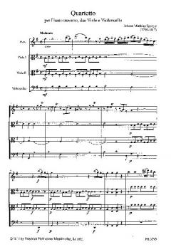 Quartetto per Flauto traverso, due Viole e Violoncello (Johann Matthias Sperger) 