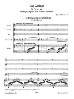 4 Gesänge op. 17 (Johannes Brahms) 