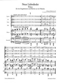 Neue Liebeslieder op. 65 von Johannes Brahms 