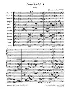 Ouvertüre Nr. 4 in D-Dur BWV 1069 von Johann Sebastian Bach 