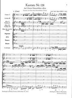 Auf Christi Himmelfahrt allein von Johann Sebastian Bach 