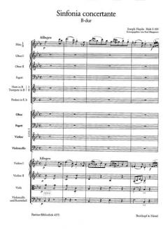 Sinfonia concertante B-Dur op. 84 Hob I:105 von Joseph Haydn 