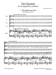 3 Quartette op. 31 (Johannes Brahms) 
