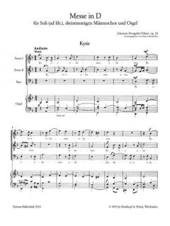 Messe D-Dur op. 20 (Johannes Evangelist Habert) 