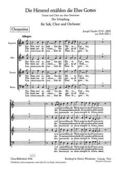 Die Himmel Erzählen die Ehre Gottes (Joseph Haydn) 
