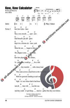 Guitar Chord Songbook von Steve Miller 