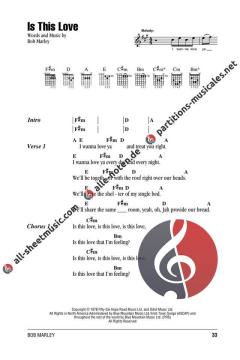 Bob Marley - Guitar Chord Songbook von B. Marley 