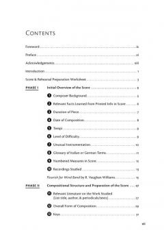 Score And Rehearsal Preparation 