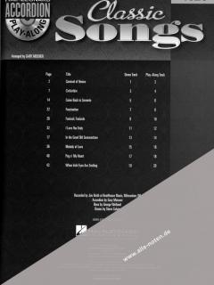 Accordion Play-Along Vol. 3: Classic Songs 