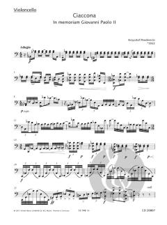 Ciaccona von Krzystof Penderecki 