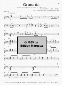 Granada von Isaac Albéniz 