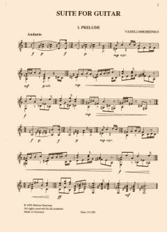 Suite For guitar 
