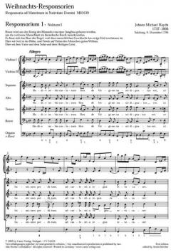 Haydn, M.: Weihnachtsresponsorien 