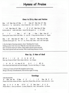 A Treasury Of Hymns And Spirituals von M. Peterson 