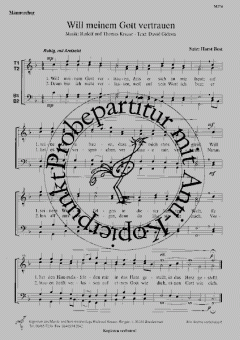 Will meinem Gott vertrauen (Rudolf Krause) 