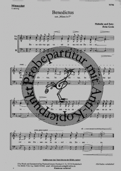 Benedictus (Fritz Greis) 