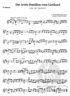 Der letzte Postillon vom Gotthard op. 46 von F. Schneeberger 