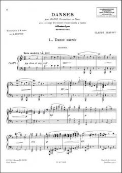 Danses. Transcription pour Piano A Quatre Main von Claude Debussy 