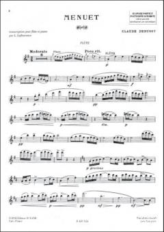 Menuet Flute / Piano von Claude Debussy 