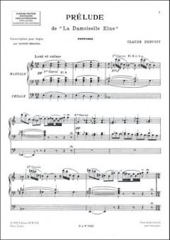 Prelude / Damoiselle Org von Claude Debussy 