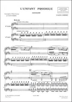 Enfant Prodigue 2 Pianos von Claude Debussy 