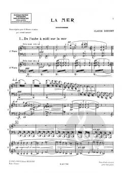 La Mer 2 Pianos von Claude Debussy 