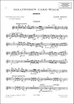 Golliwogg's... Violon / Piano (Gaston Choisnel) von Claude Debussy 