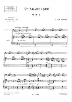 Arabesque N 2 Vlc / Piano von Claude Debussy 