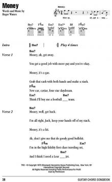 Guitar Chord Songbook von Pink Floyd 