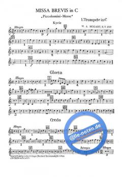 Missa brevis C-Dur KV 258 von Wolfgang Amadeus Mozart 