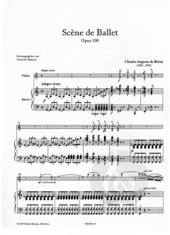 Scene de Ballet op. 100 von Charles-Auguste de Beriot für Violine und Klavier im Alle Noten Shop kaufen