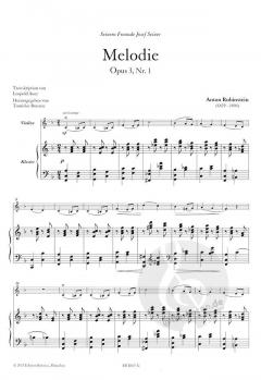 Melodie op. 3, Nr. 1 von Anton Rubinstein für Violine und Klavier im Alle Noten Shop kaufen